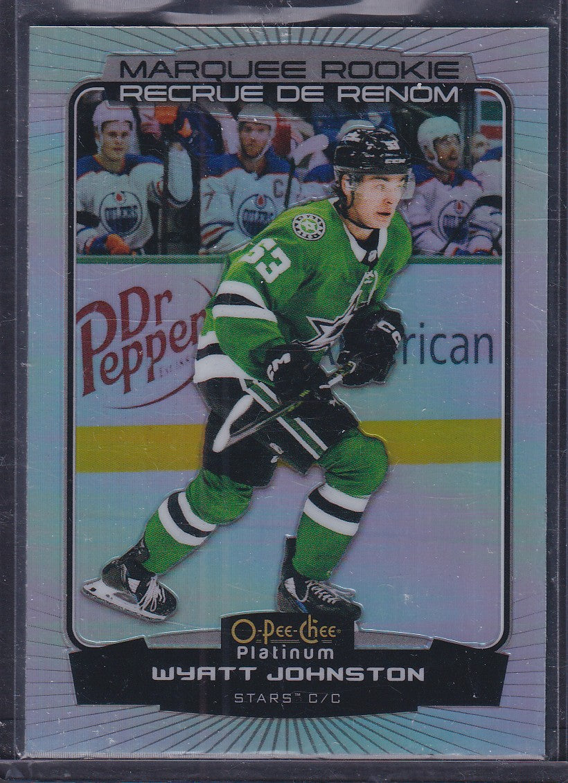 WYATT JOHNSTON - 2022 O-Pee-Chee Platinum Marquee Rookie RAINBOW #294