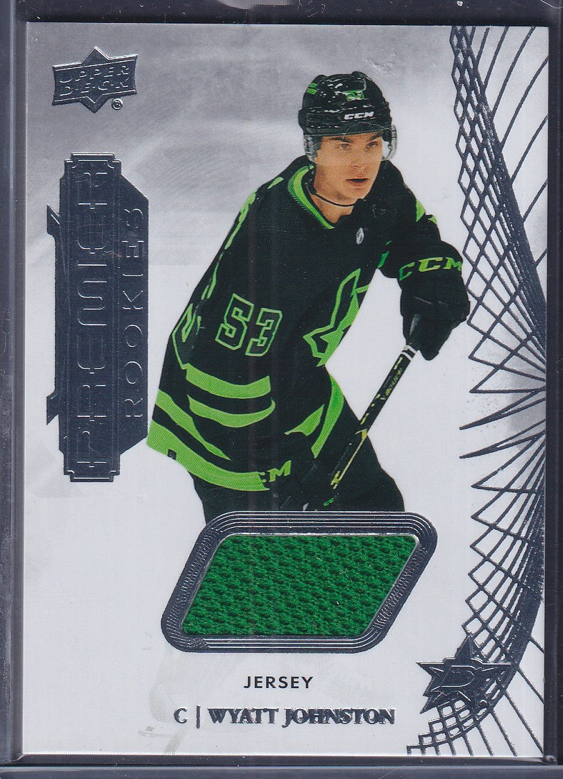 WYATT JOHNSTON - 2022 Upper Deck Premier Rookies Jersey Patch #106