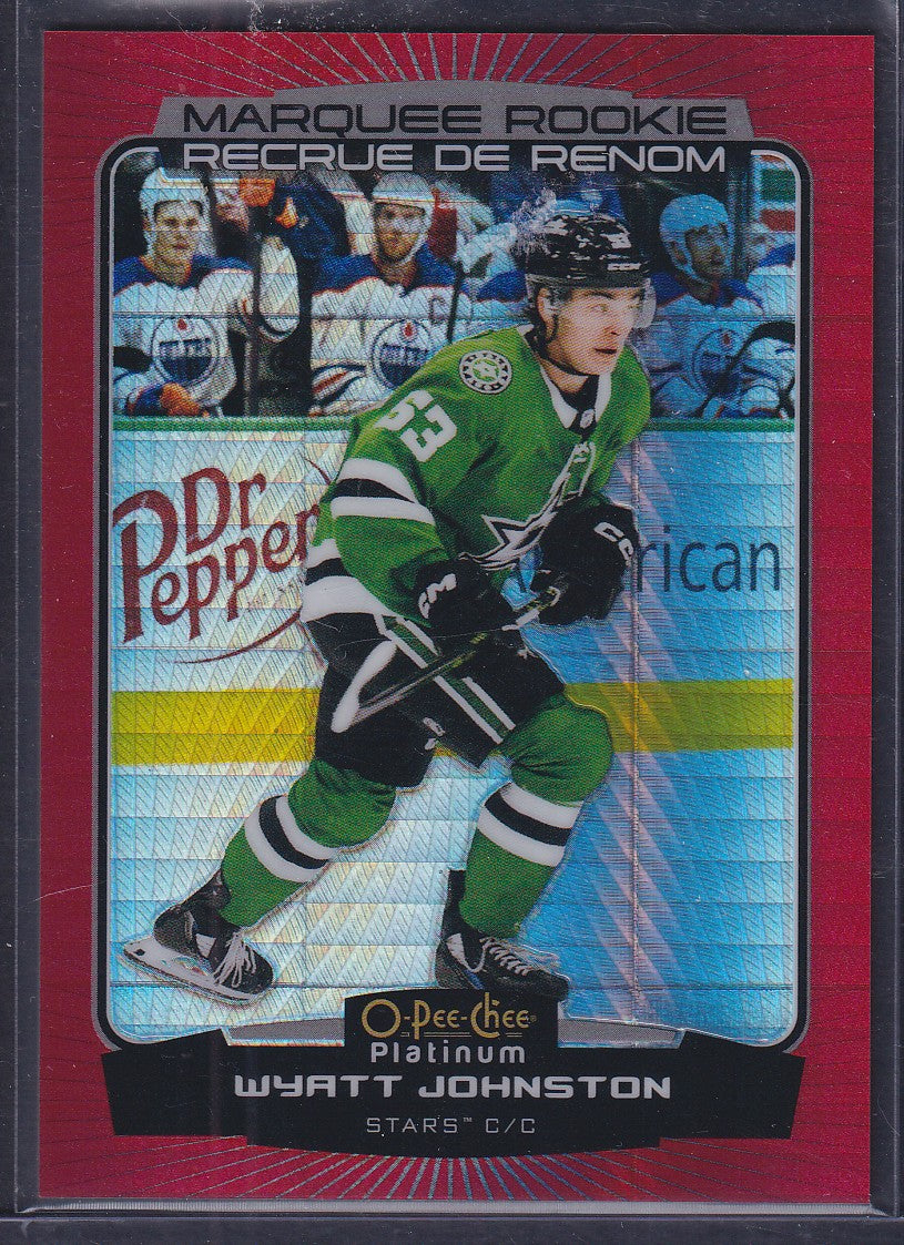 WYATT JOHNSTON - 2022 O-Pee-Chee Platinum Marquee Rookie RED PRISM #294, /199