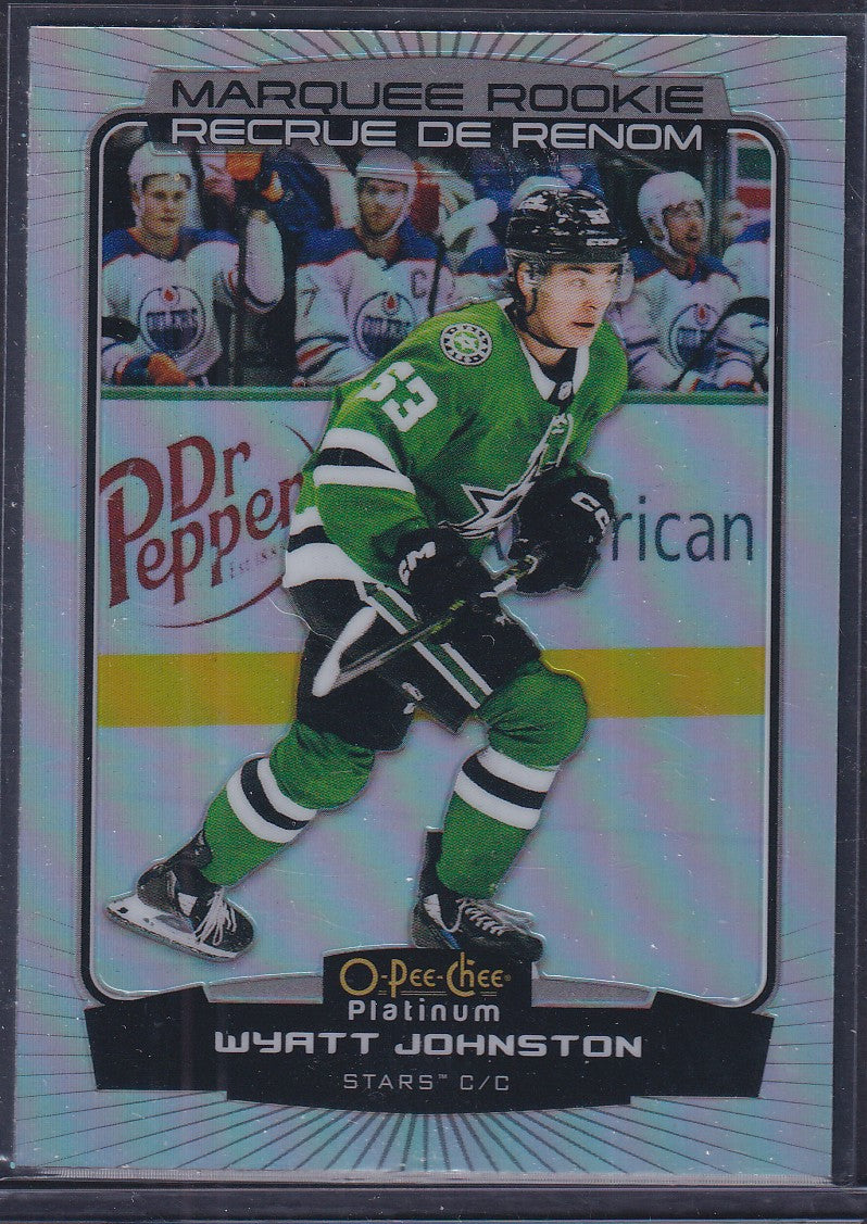WYATT JOHNSTON - 2022 O-Pee-Chee Platinum Marquee Rookie RAINBOW #294