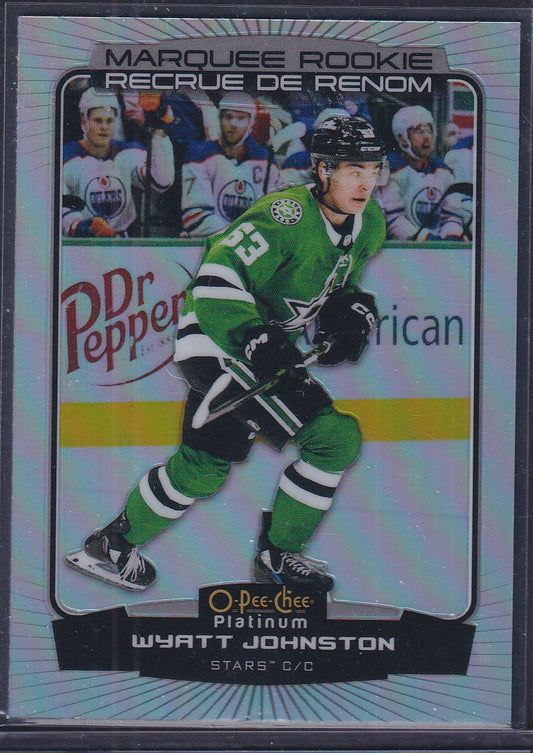 WYATT JOHNSTON - 2022 O-Pee-Chee Platinum Marquee Rookie RAINBOW #294