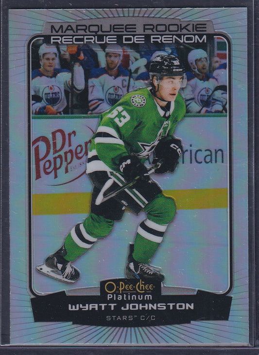 WYATT JOHNSTON - 2022 O-Pee-Chee Platinum Marquee Rookie RAINBOW #294
