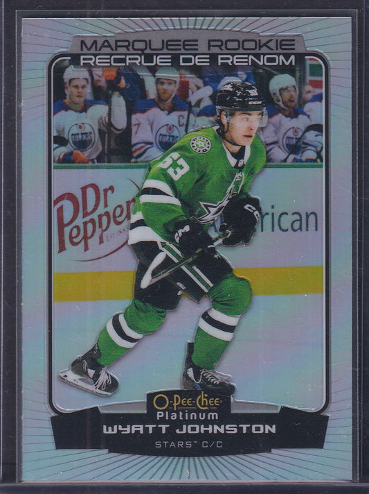 WYATT JOHNSTON - 2022 O-Pee-Chee Platinum Marquee Rookie RAINBOW #294