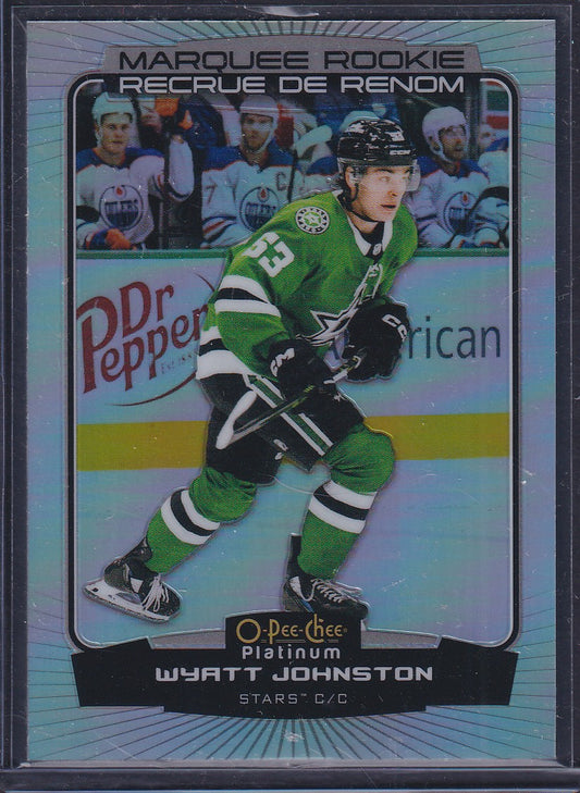 WYATT JOHNSTON - 2022 O-Pee-Chee Platinum Marquee Rookie RAINBOW #294