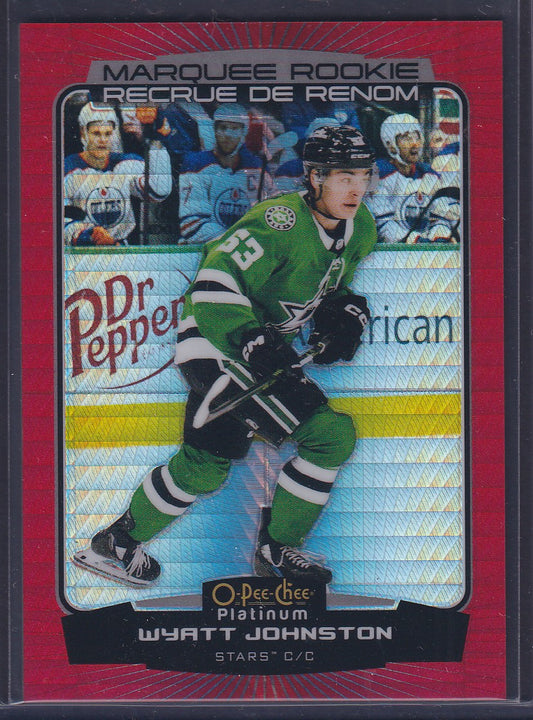 WYATT JOHNSTON - 2022 O-Pee-Chee Platinum Marquee Rookie RED PRISM #294, /199