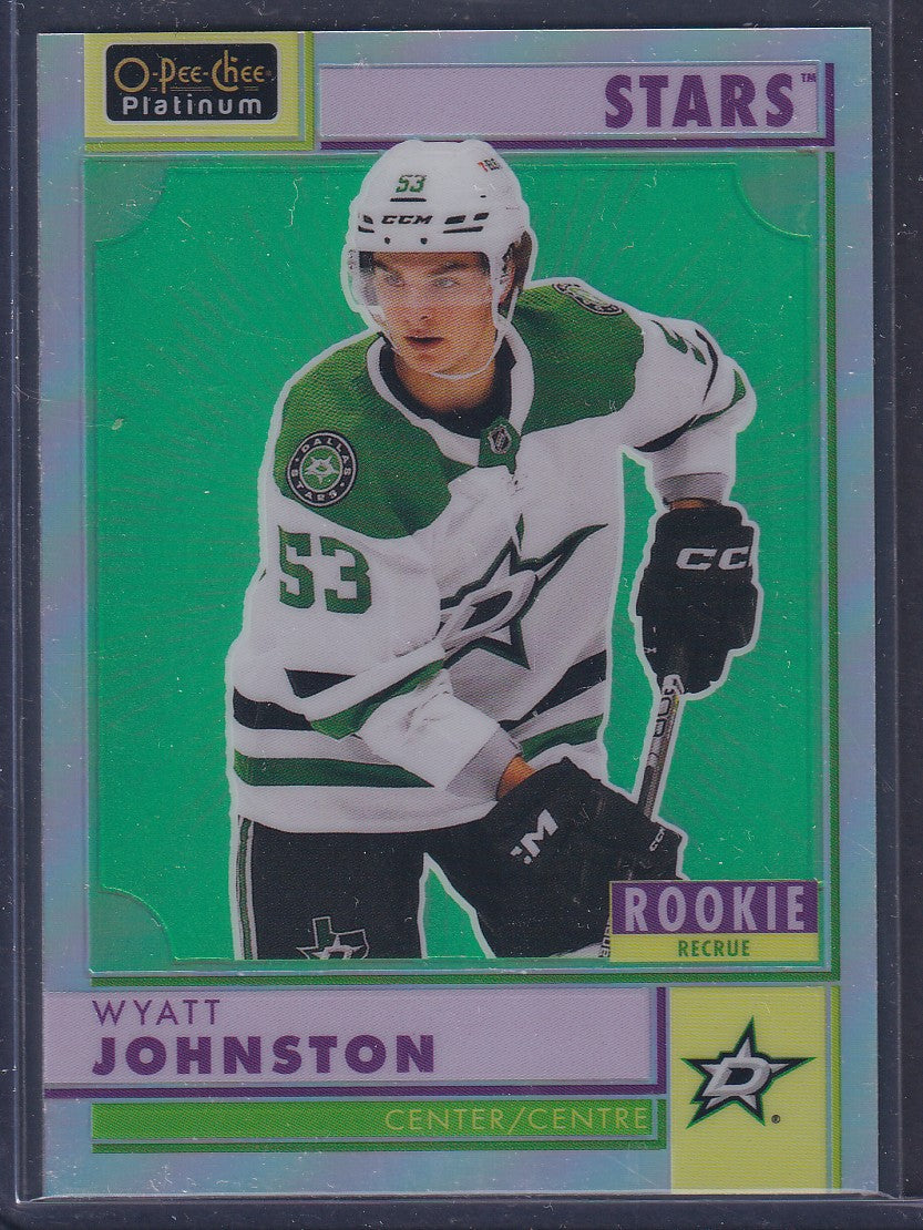 WYATT JOHNSTON - 2022 O-Pee-Chee Platinum Rookie RAINBOW #R-94
