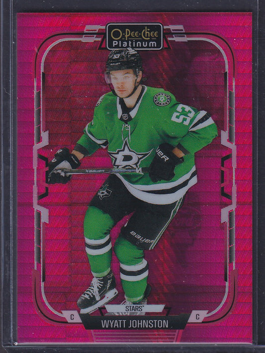 WYATT JOHNSTON - 2025 O-Pee-Chee Platinum RED PRISM #45, /199