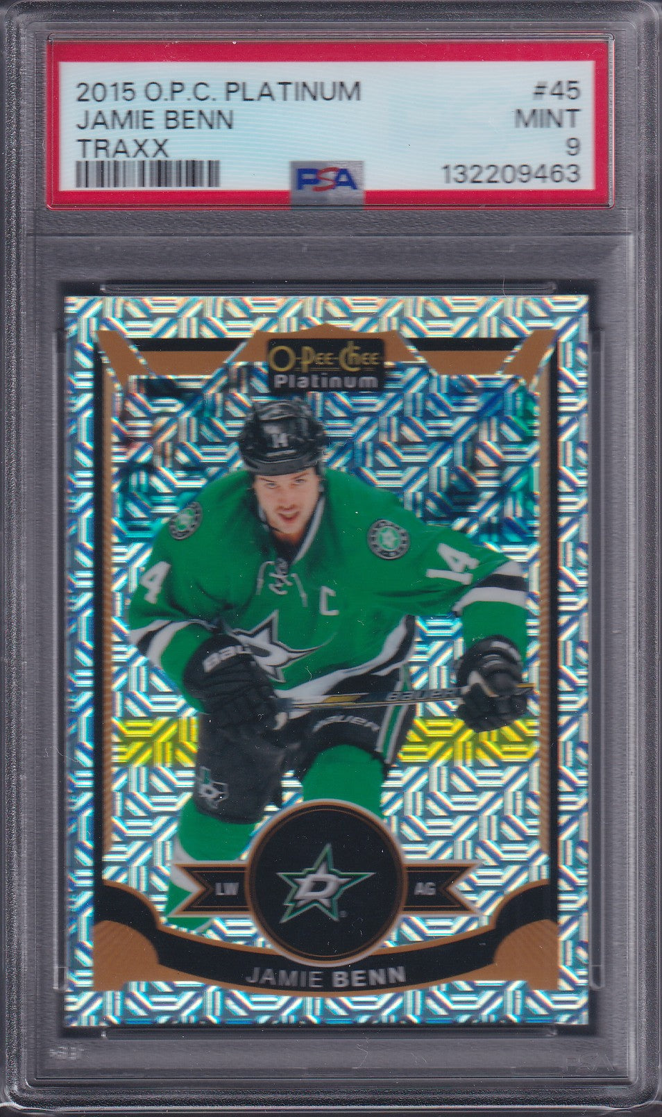 JAMIE BENN - 2015 O-Pee-Chee Platinum TRAXX #45, PSA 9
