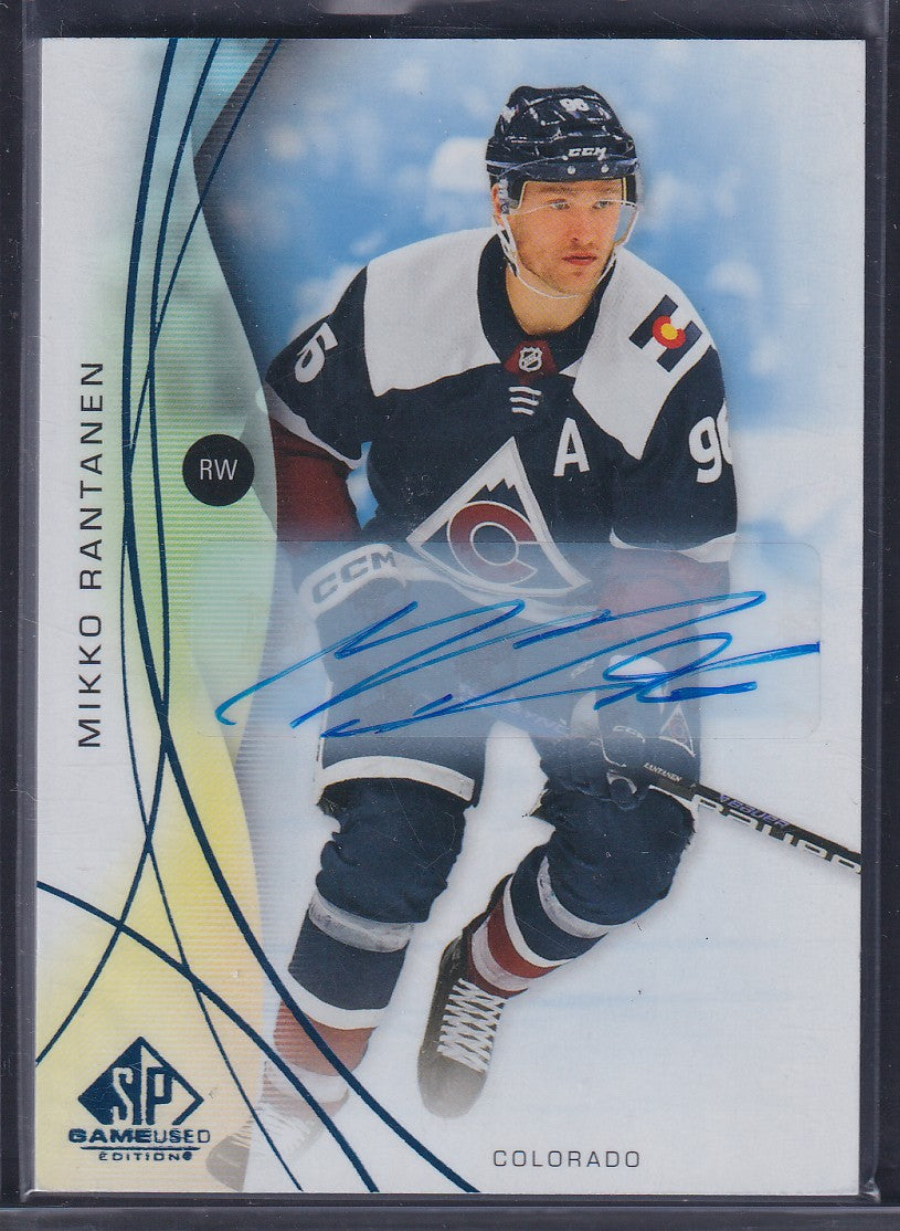 MIKKO RANTANEN - 2024 SP Game Used BLUE Auto #38