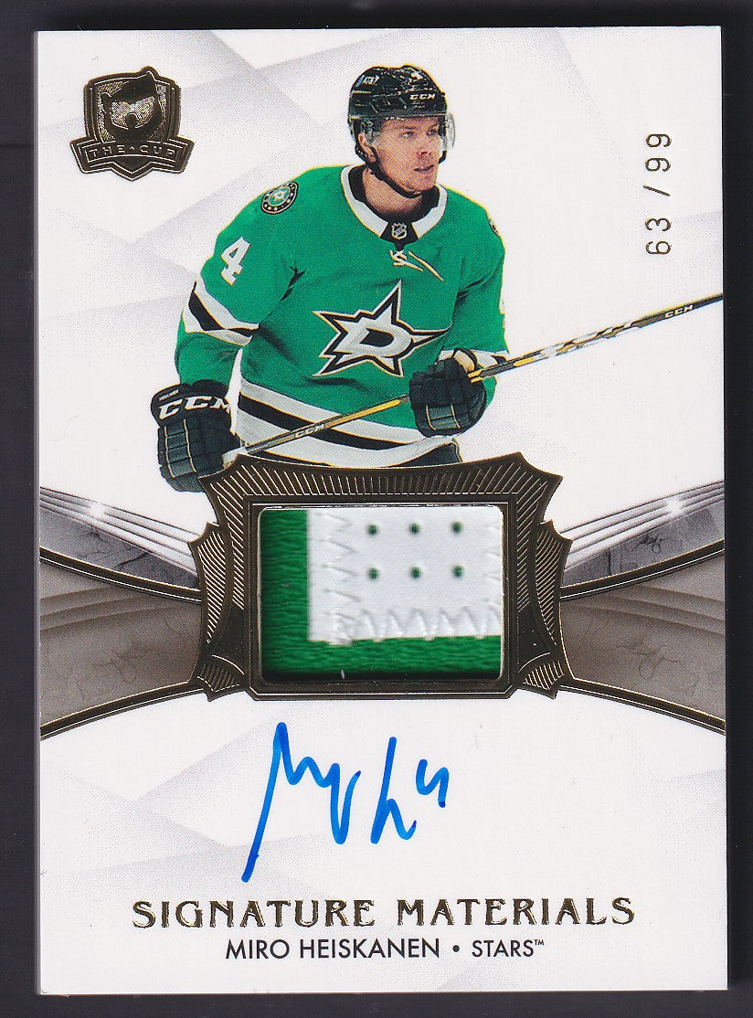 MIRO HEISKANEN - 2020 The Cup Signature Materials Auto Patch #SP-MH, /99