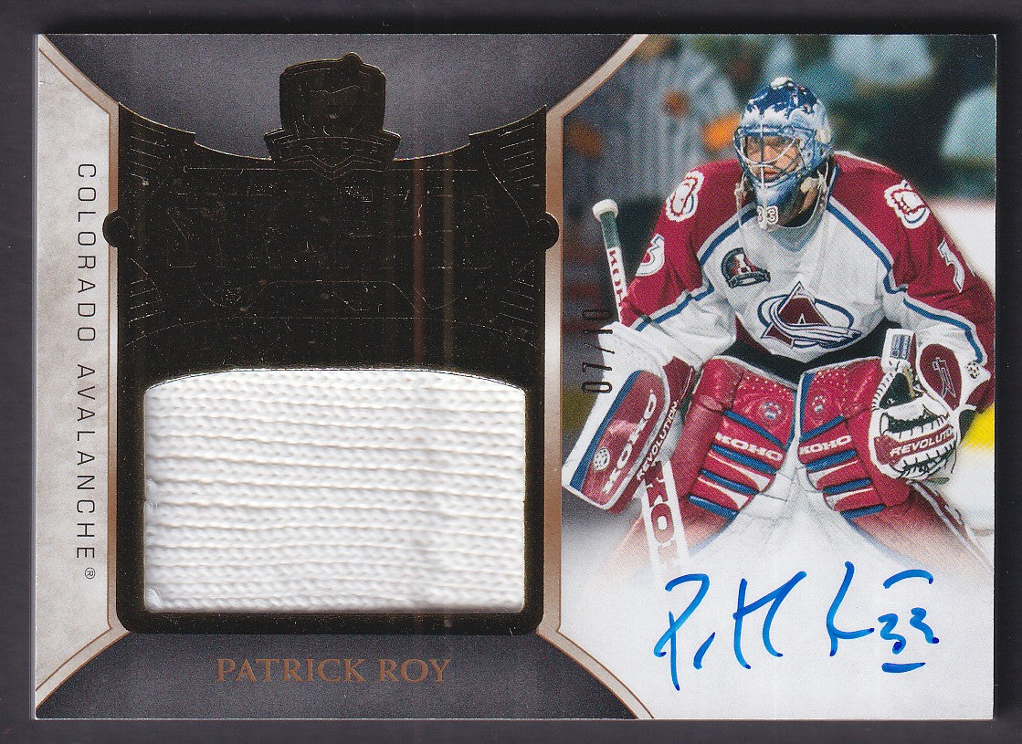 PATRICK ROY - 2021 The Cup Strapped In Auto Patch #SI-PR, /10