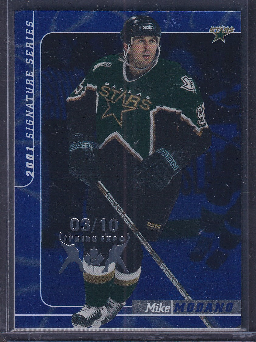 MIKE MODANO - 2001 Signature Series Blue SPRING EXPO #89, /10