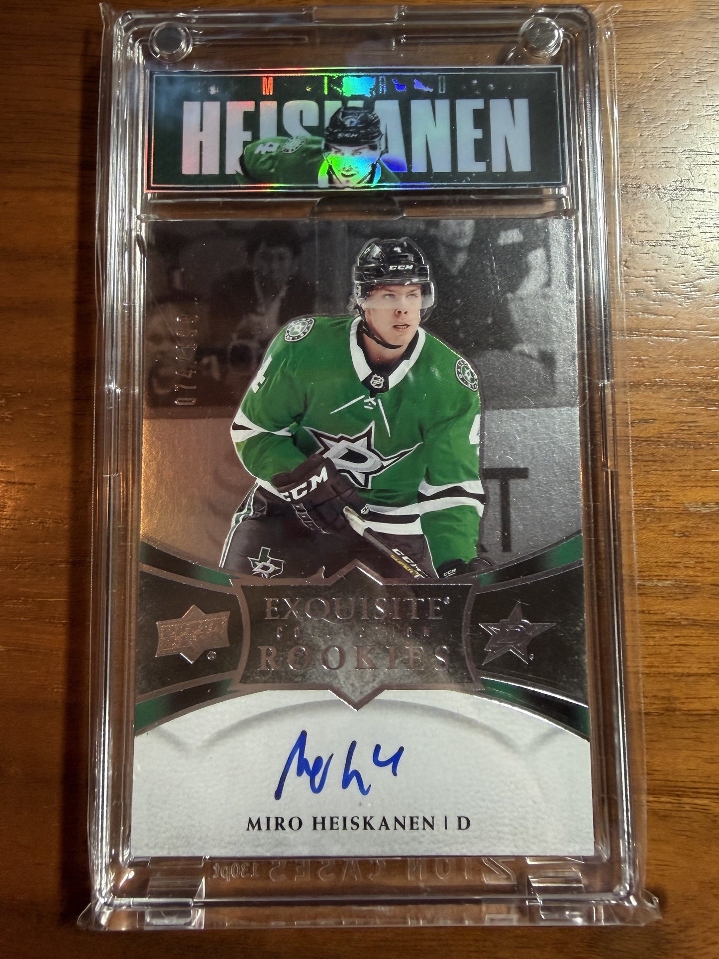 MIRO HEISKANEN - 2018 Upper Deck Exquisite Rookies Auto #R6, /199
