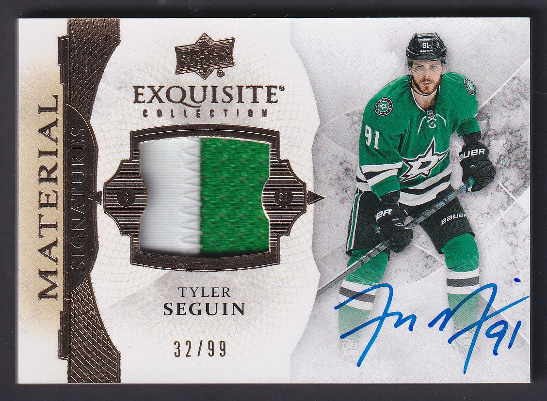 TYLER SEGUIN - 2015 Upper Deck Exquisite Material Signatures Auto #EMS-TS, /99