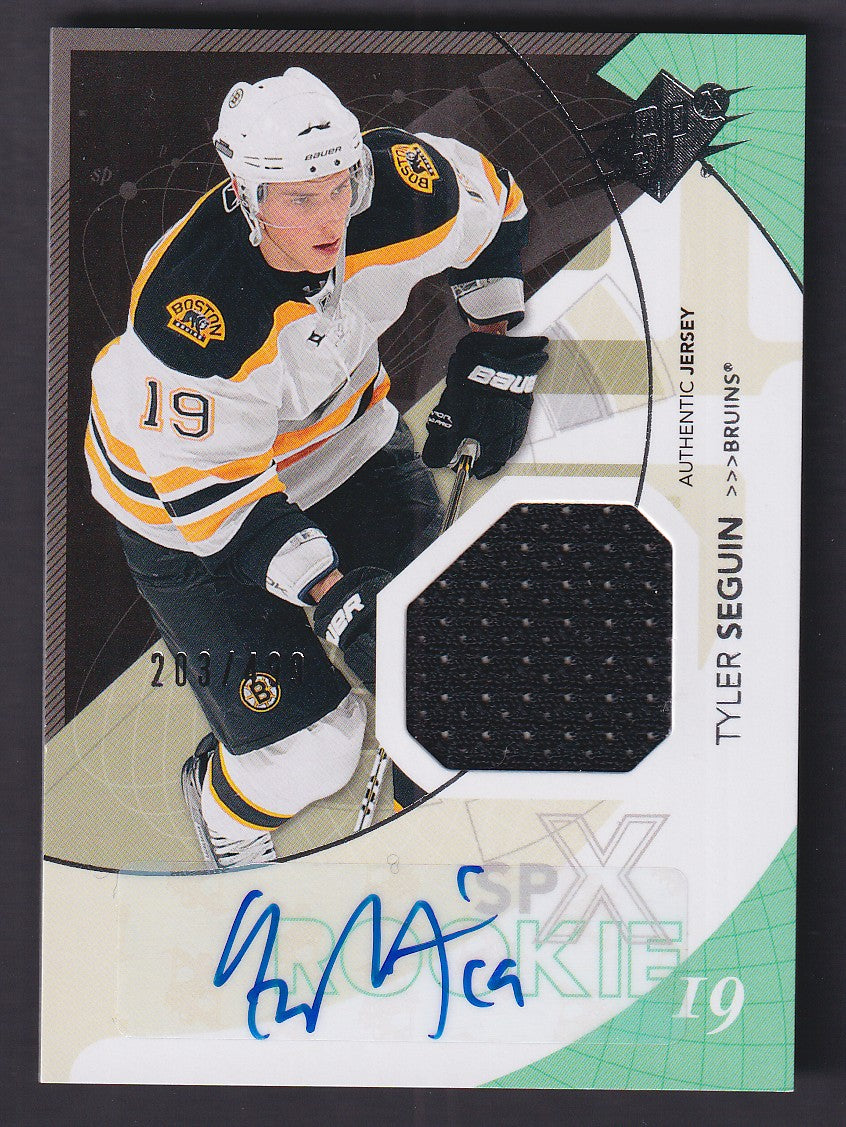 TYLER SEGUIN - 2010 Upper Deck SPx Rookie Auto Patch #196, /499