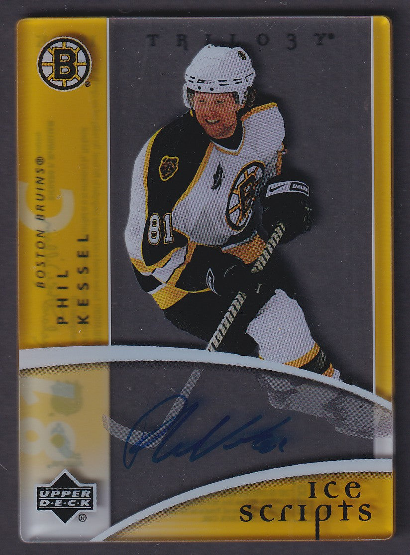 PHIL KESSEL - 2007 Upper Deck Trilogy Ice Scripts Auto #IS-PK