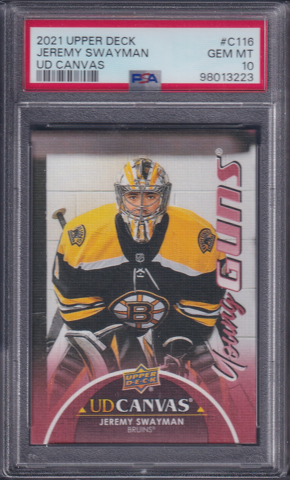 JEREMY SWAYMAN - 2021 Upper Deck Young Guns Canvas #C116, PSA 10