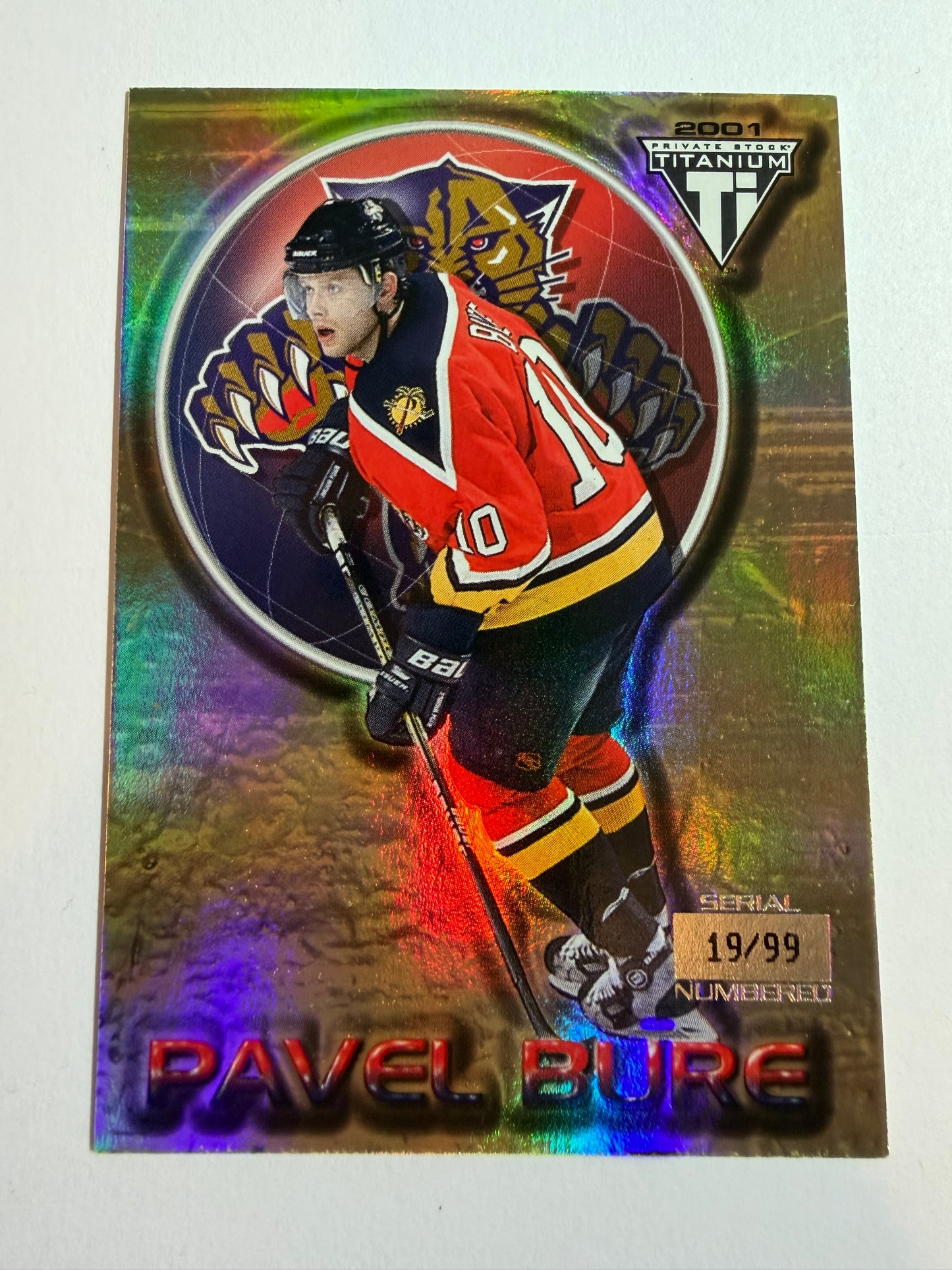 PAVEL BURE - 2000 Private Stock Titanium Gold Parallel #39, /99