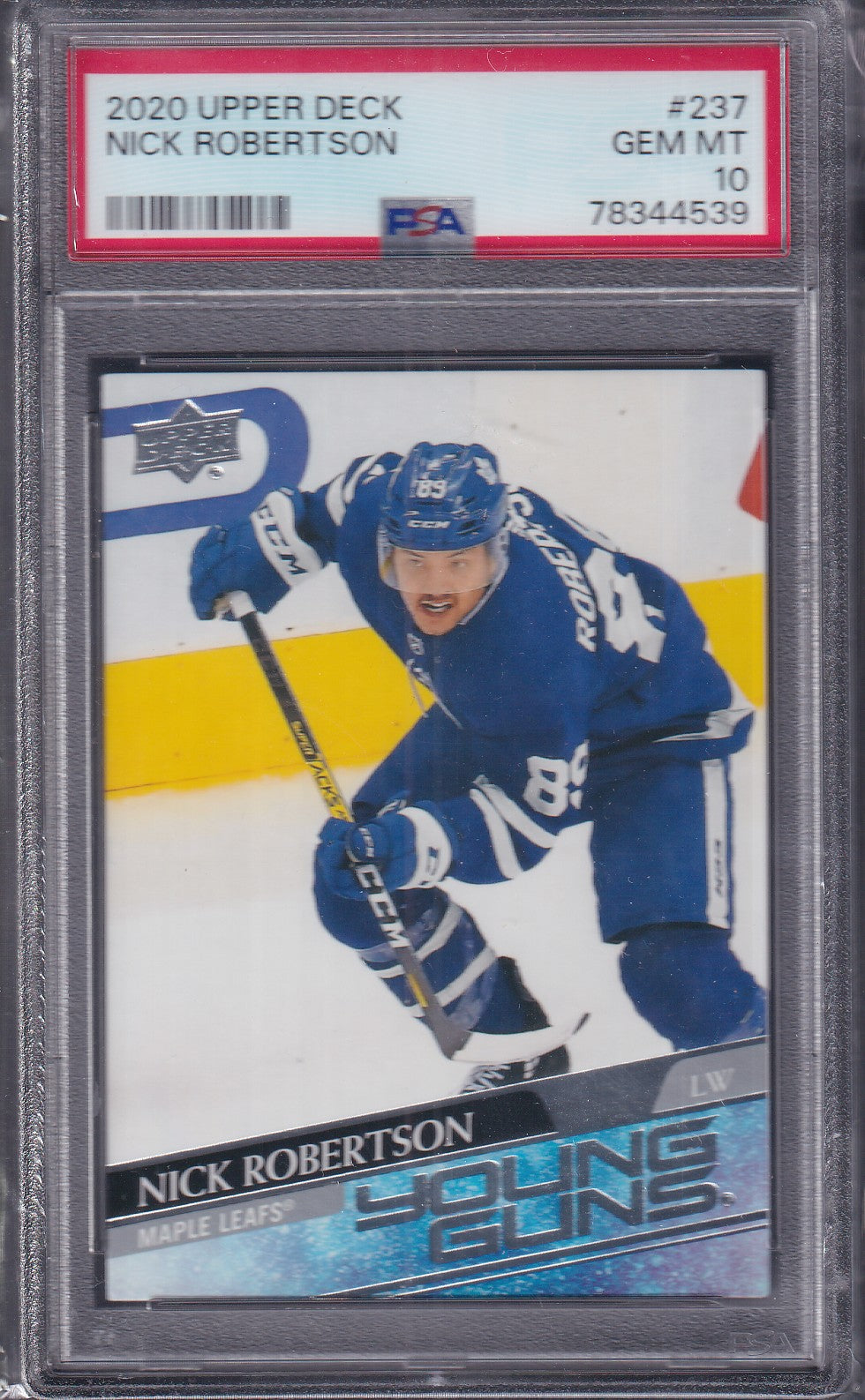 NICK ROBERTSON - 2020 Upper Deck Young Guns #237, PSA 10