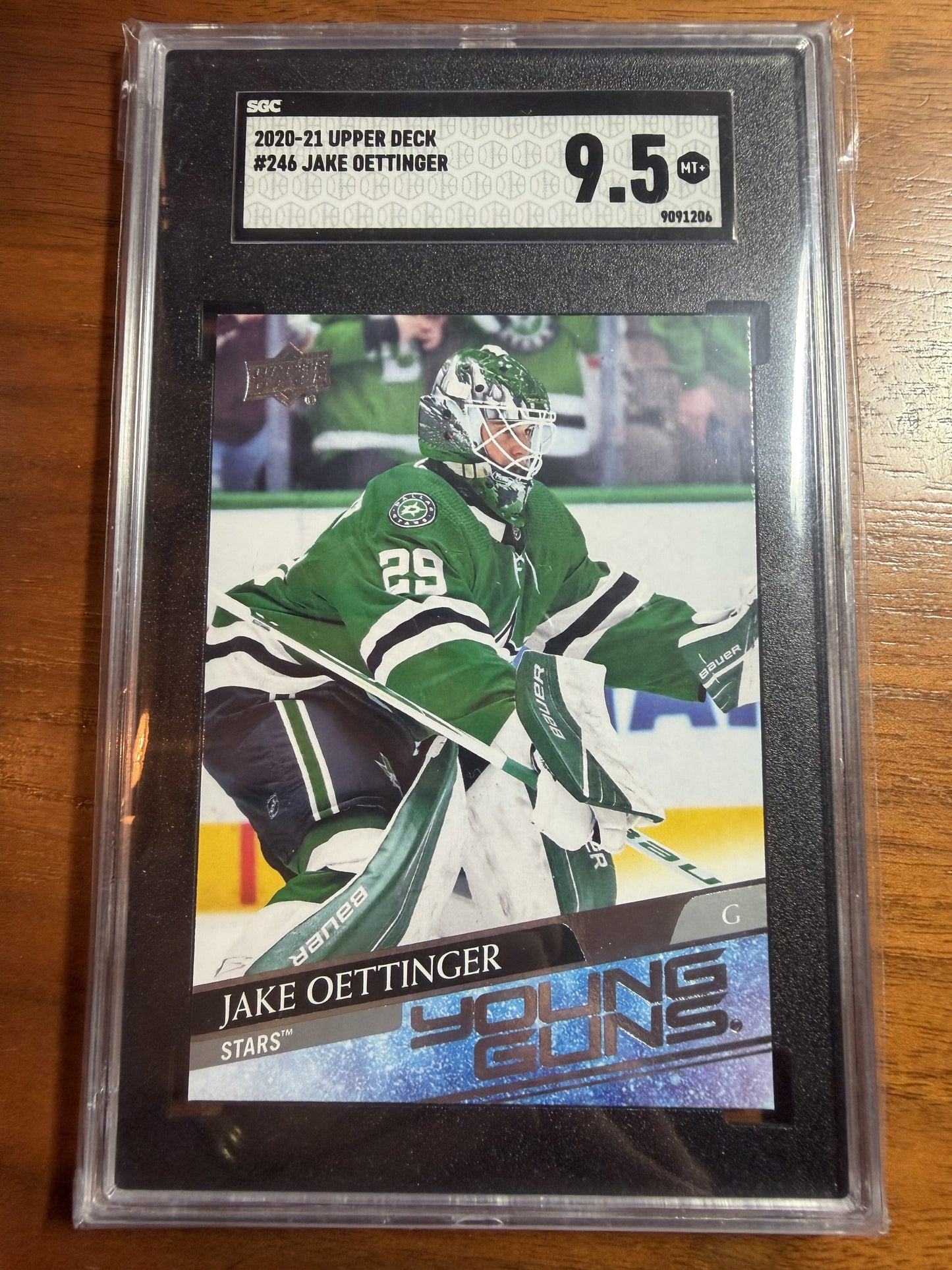 JAKE OETTINGER - 2020 Upper Deck Young Guns #246, SGC 9.5