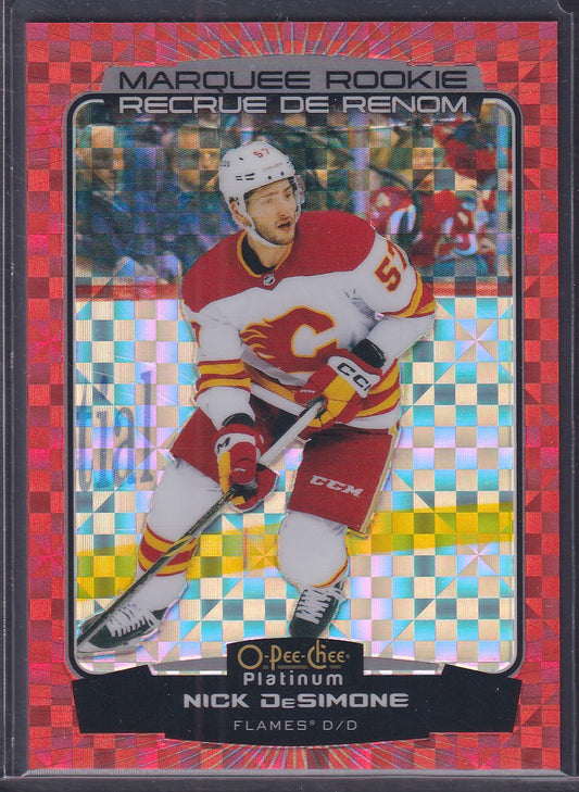 NICK DESIMONE - 2022 O-Pee-Chee Platinum Marquee Rookies ORANGE CHECKERS 272 /25