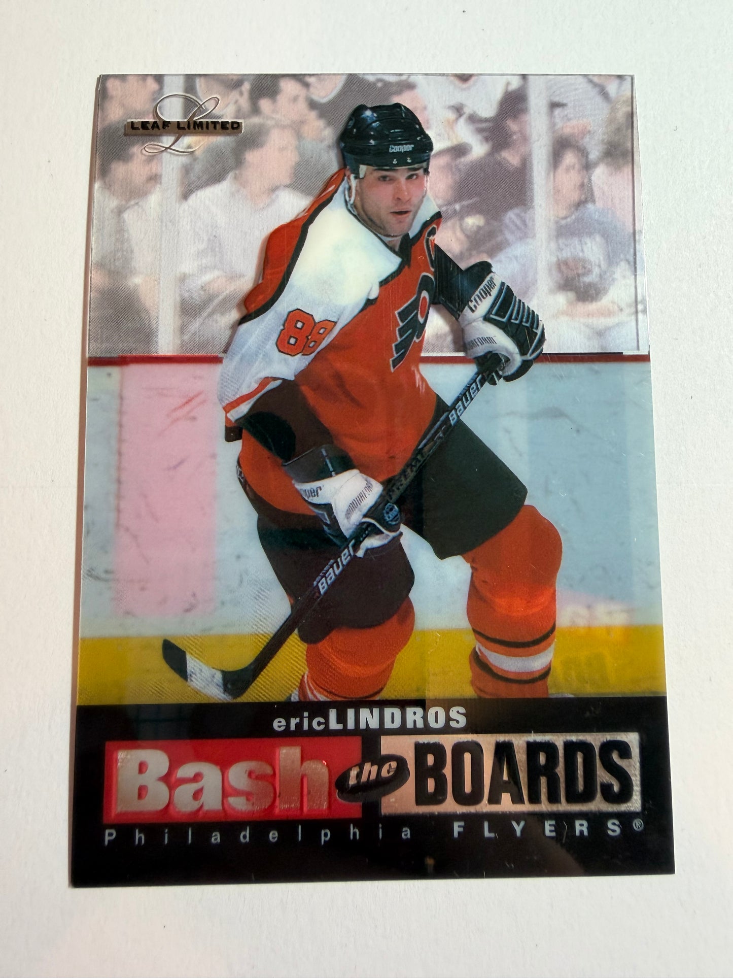 ERIC LINDROS - 1996 Leaf Limited Bash the Boards #1, /3500