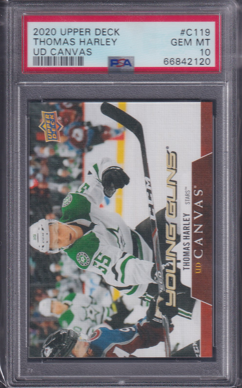 THOMAS HARLEY - 2020 Upper Deck Young Guns Canvas #C119, PSA 10