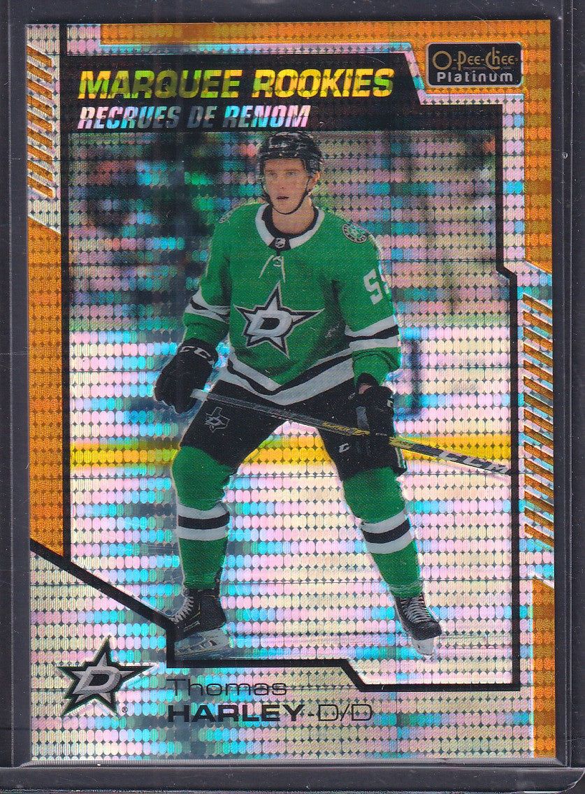 THOMAS HARLEY - 2020 O-Pee-Chee Plat Marquee Rookies SEISMIC GOLD #157, /50