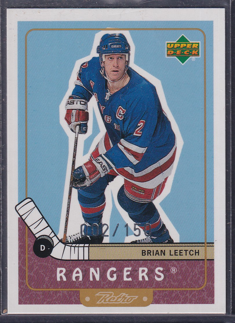 BRIAN LEETCH - 1999 Upper Deck Retro Gold #51, /150