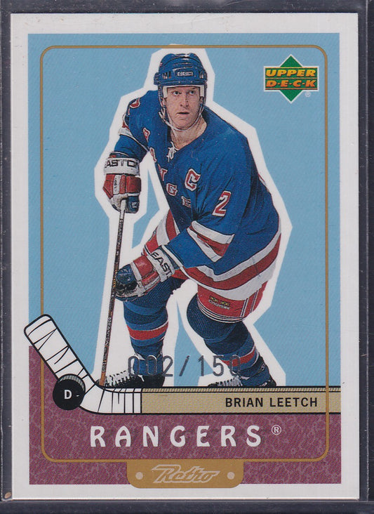 BRIAN LEETCH - 1999 Upper Deck Retro Gold #51, /150