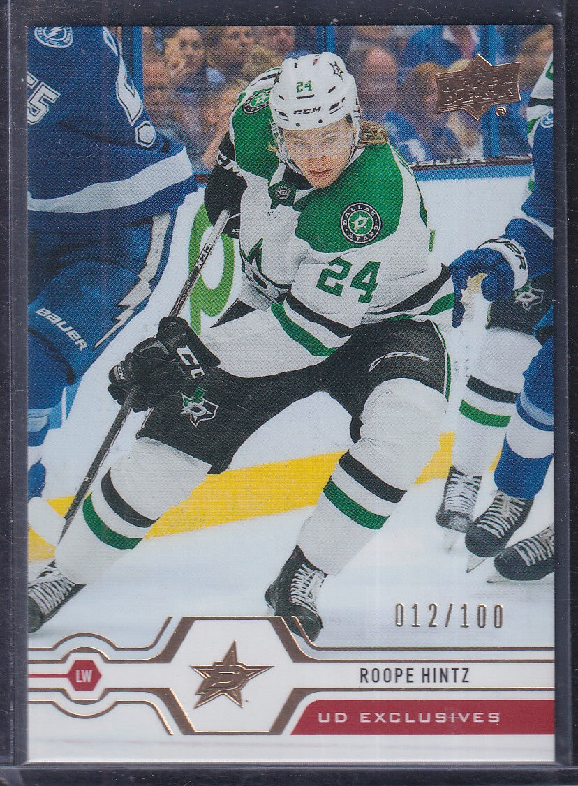 ROOPE HINTZ - 2019 Upper Deck UD EXCLUSIVES #146, /100