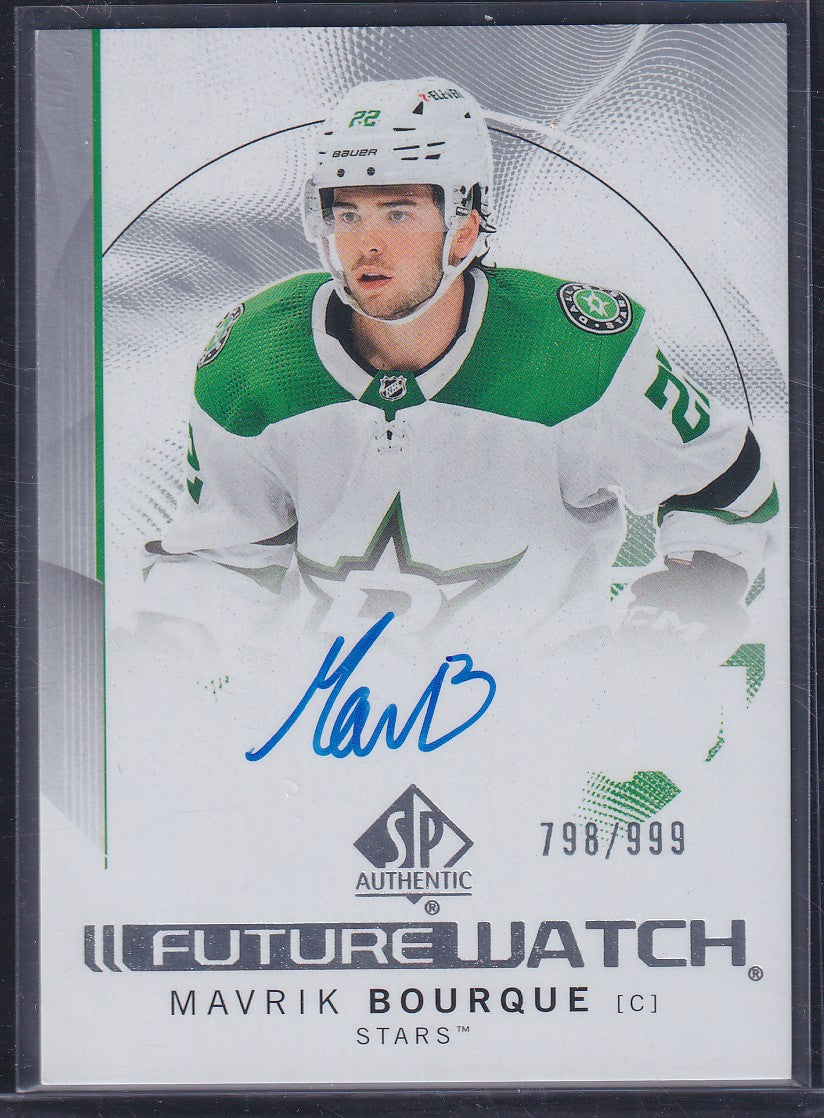 MAVRIK BOURQUE - 2024 SP Authentic Future Watch Auto #145, /999