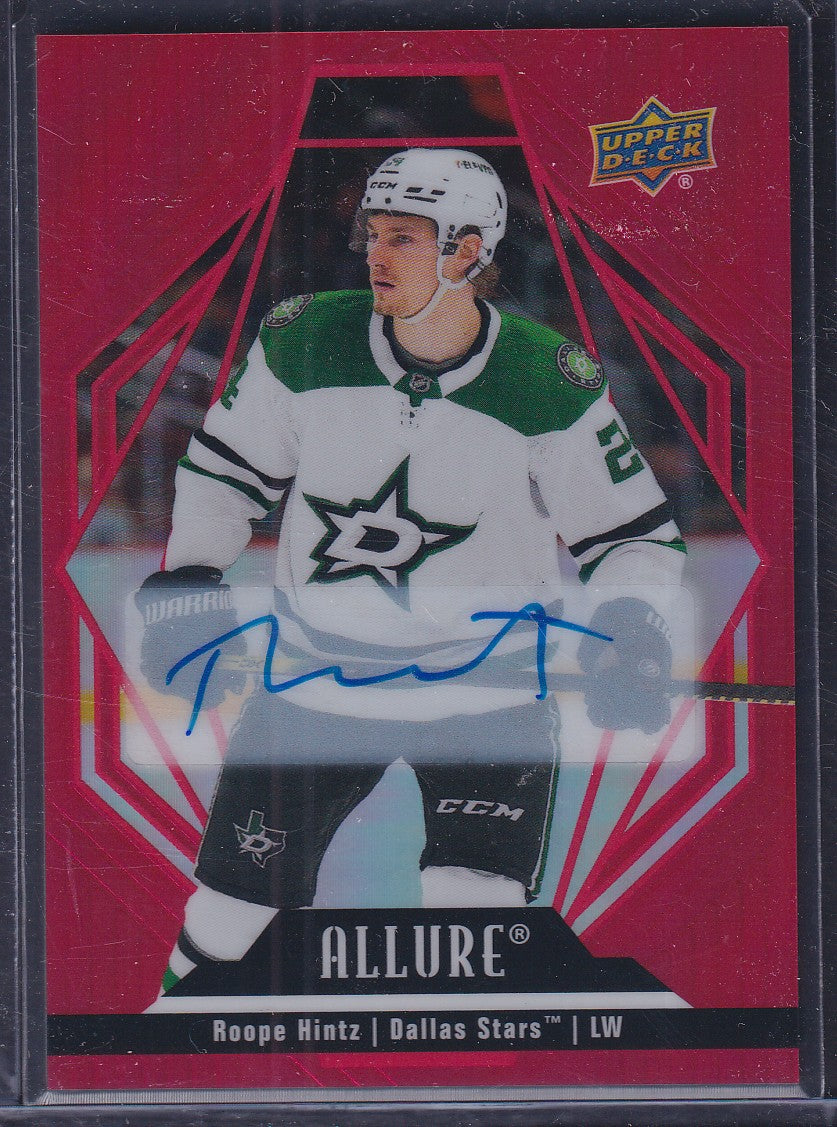 ROOPE HINTZ - 2022 Upper Deck Allure RED RAINBOW AUTO #85