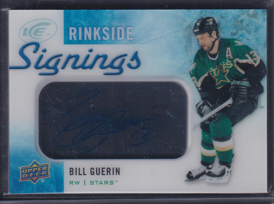 BILL GUERIN - 2015 Upper Deck Ice Rinkside Signings Auto #RS-BG