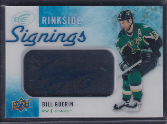 BILL GUERIN - 2015 Upper Deck Ice Rinkside Signings Auto #RS-BG