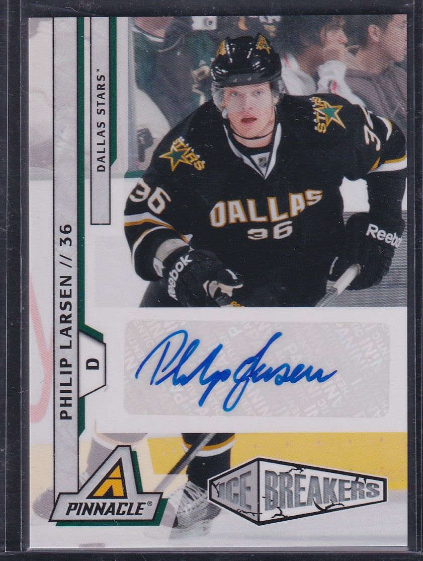 PHILIP LARSEN - 2011 Panini Pinnacle Ice Breakers Auto #270, /299