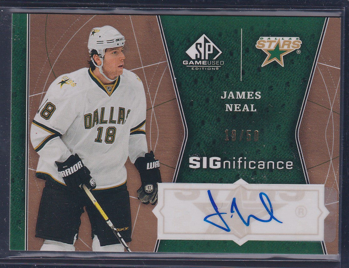 JAMES NEAL - 2009 Upper Deck SP Game Used Significance Auto #SIG-JN, /50
