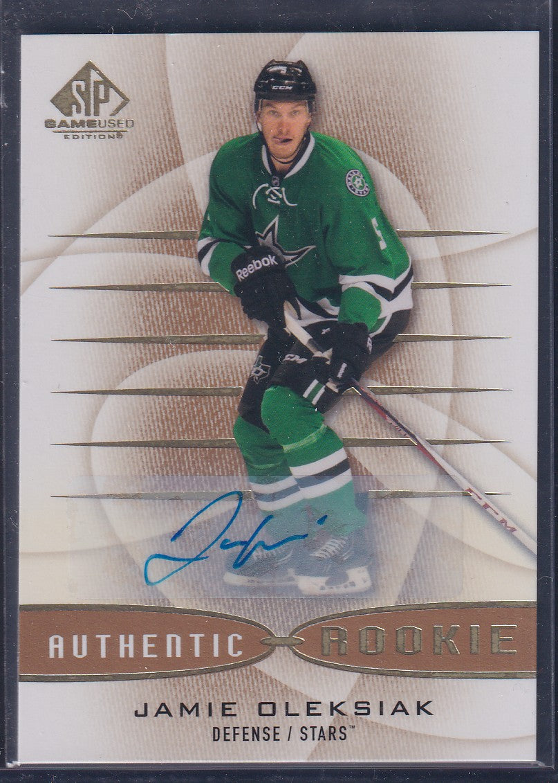 JAMIE OLEKSIAK - 2013 SP Game Used Authentic Rookie Auto #170