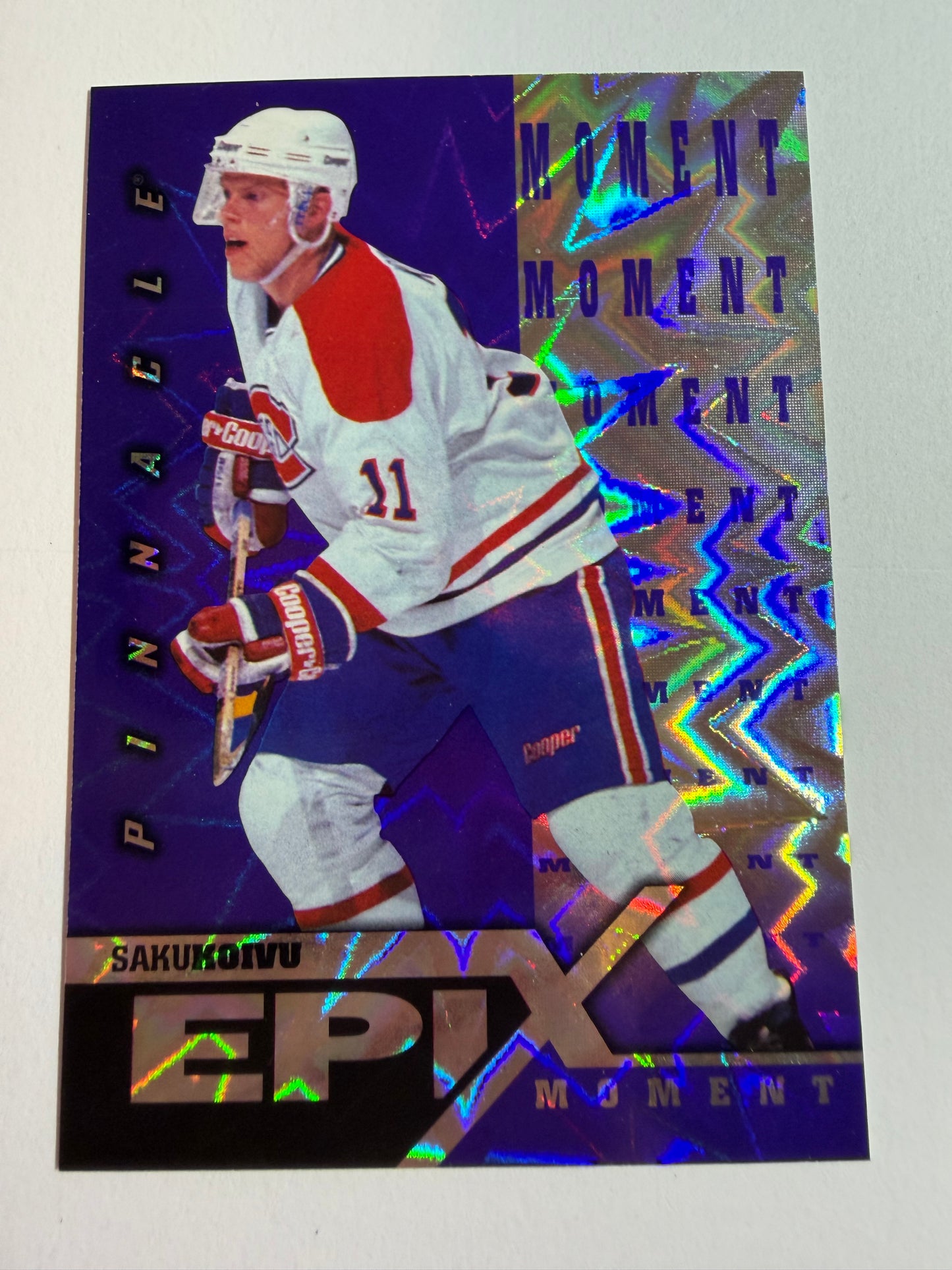 SAKU KOIVU - 1997 Pinnacle Epix Moment Purple #E10