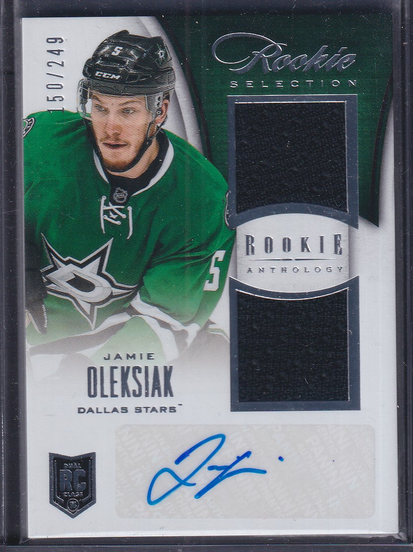JAMIE OLEKSIAK - 2013 Panini Rookie Selection Auto Patch #132, /249