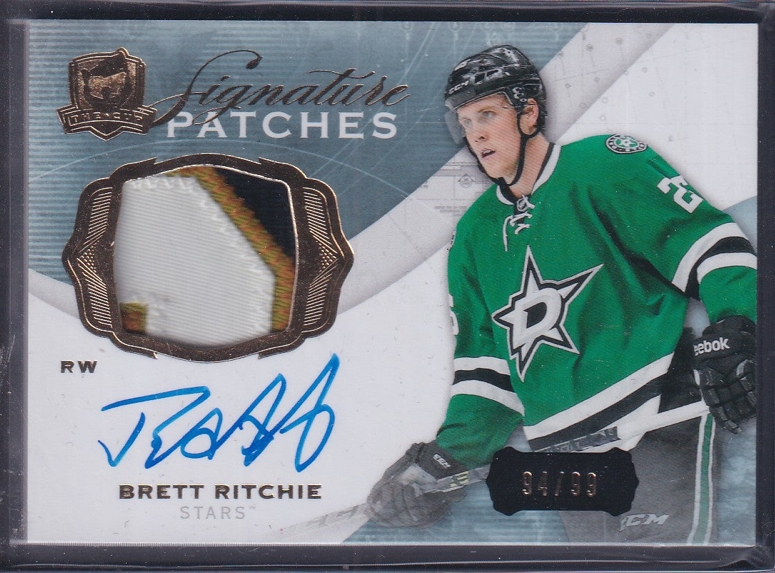 BRETT RITCHIE - 2014 The Cup Signature Patches Rookie Auto Patch #SP-BR, /99