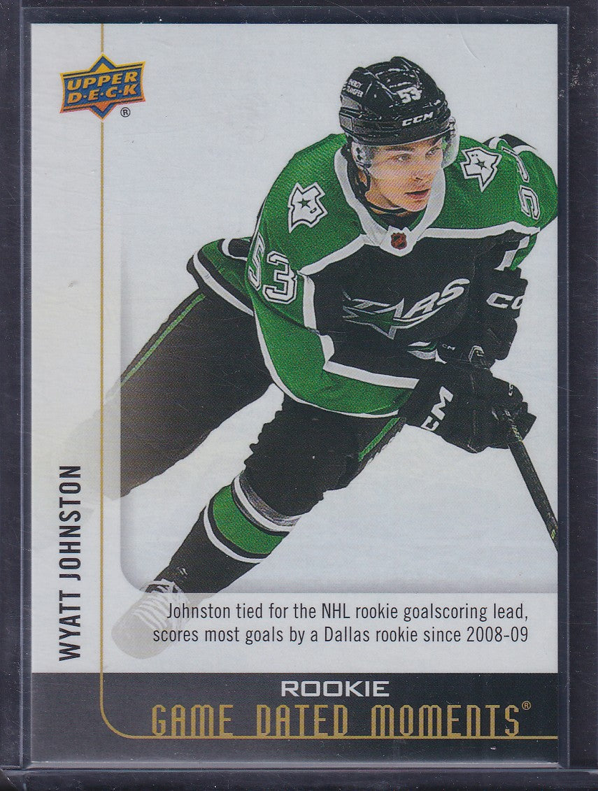 WYATT JOHNSTON - 2022 Upper Deck Game Dated Moments Rookie Achievements #RA-4