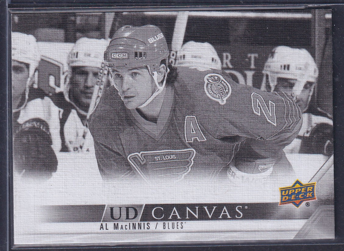AL MACINNIS - 2022 Upper Deck UD Canvas BLACK #C254