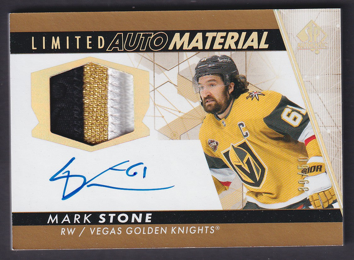MARK STONE - 2022 SP Authentic Limited Auto Material #70, /50