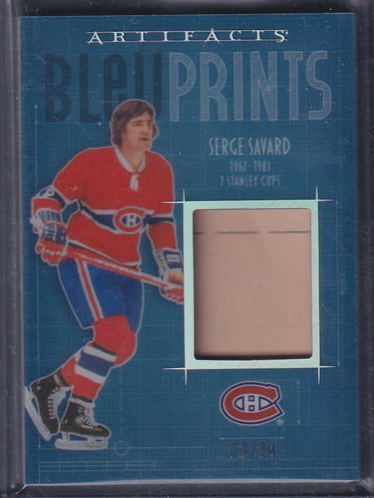 SERGE SAVARD - 2025 Upper Deck Artifacts Bleu Prints #BP-SA, /24