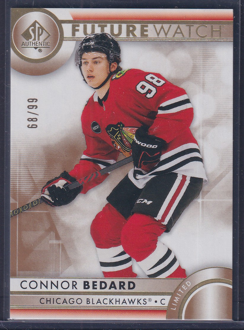 CONNOR BEDARD - 2023 SP Authentic Future Watch Limited GOLD #110, /99