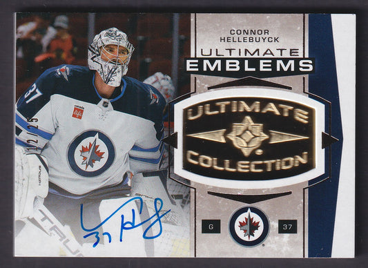 CONNOR HELLEBUYCK - 2025 Upper Deck Ultimate Emblems Auto #UE-CH, /25