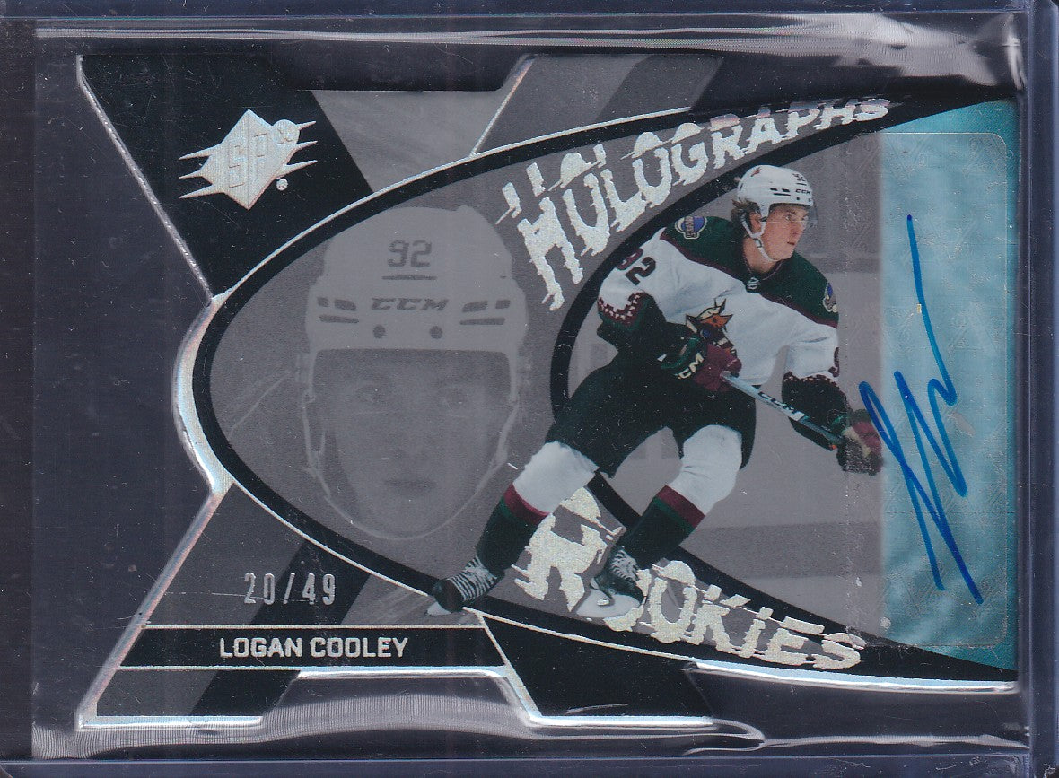 LOGAN COOLEY - 2023 Upper Deck SPx Holographs Rookies Auto #HGR-LC, /49
