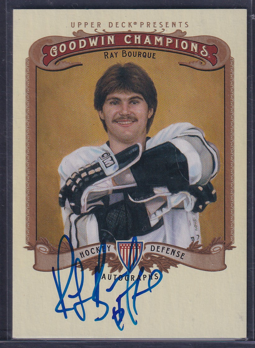 RAY BOURQUE - 2012 Upper Deck Goodwin Champions Auto #A-RB