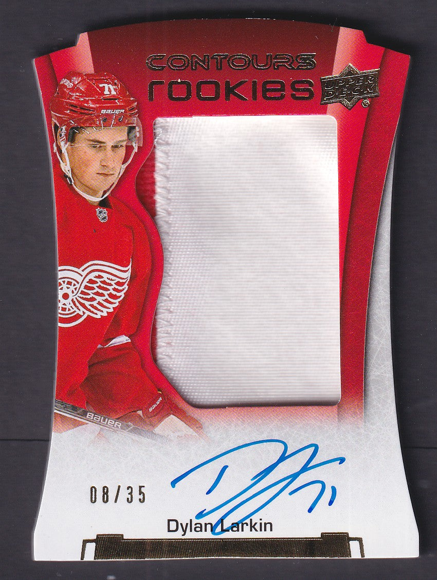 DYLAN LARKIN - 2015 Upper Deck Contours Rookies Auto Patch #135, /35